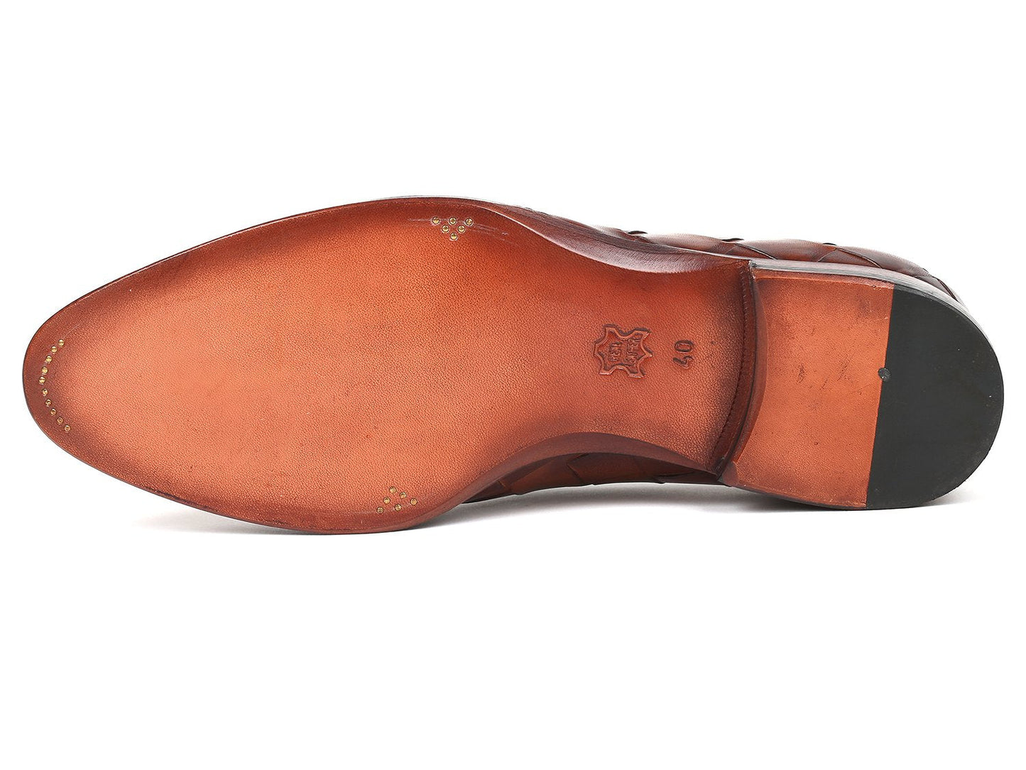 Paul Parkman Men's Big Braided Tassel Loafers Brown (ID#6623-BRW)