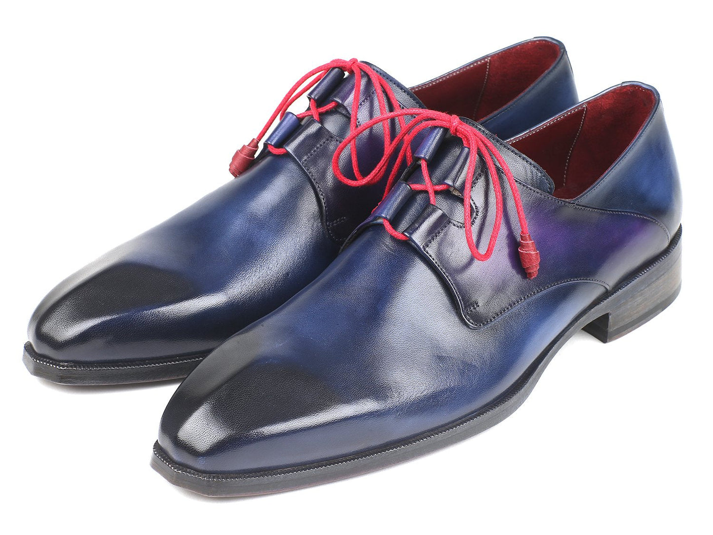 Paul Parkman Ghillie Lacing Blue Dress Shoes (ID#GT511BLU)